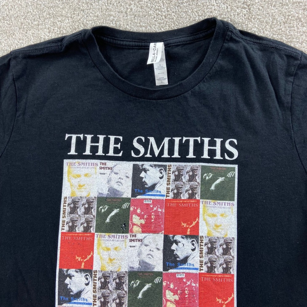 The Smiths Manchester Band T-Shirt Unisex Large Black Graphic Tee
